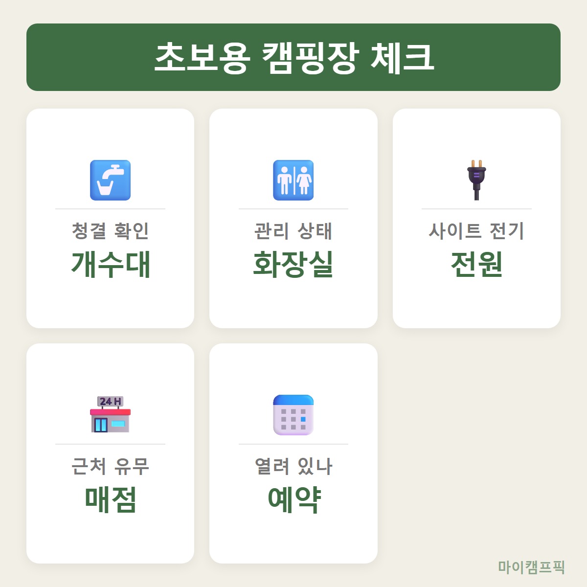 캠핑장체크